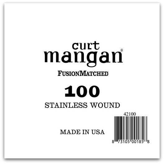 100 Stainless Wound Bass Single String