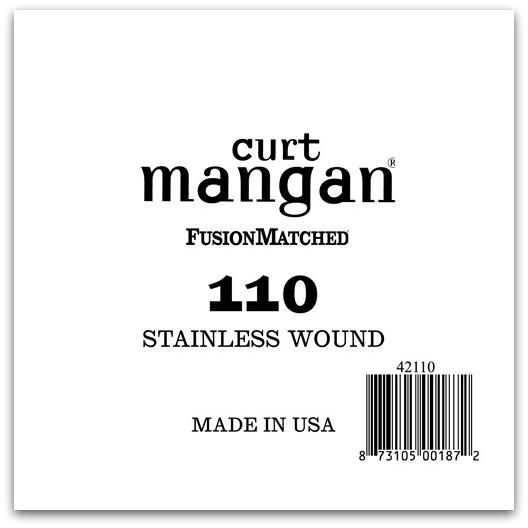 110 Stainless Wound Bass Single String