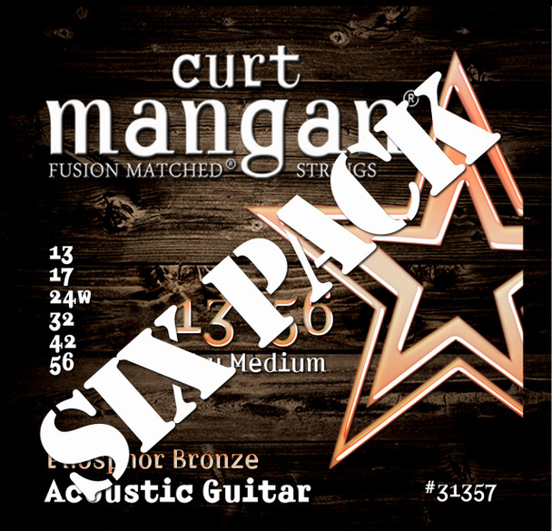 Tru Medium 13-56 PhosPhor Bronze Six Pack