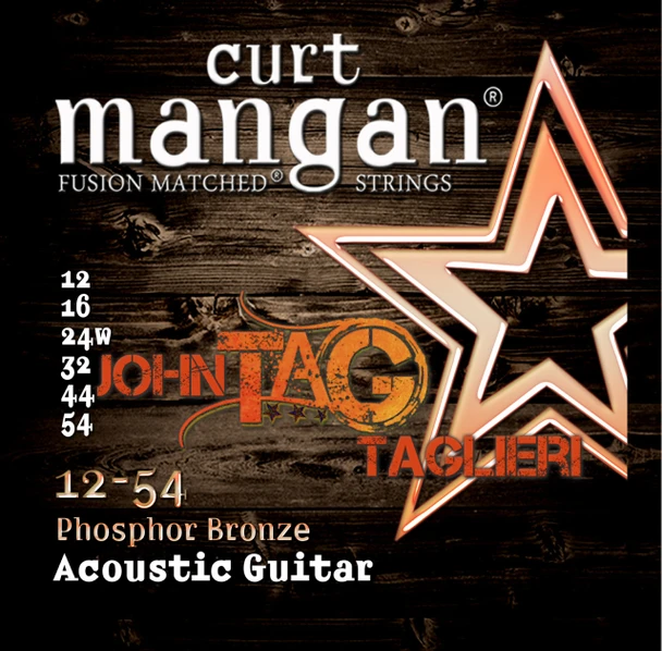 John Taglieri Custom 12-54 Med-Light PhosPhor Bronze 3 PACKS