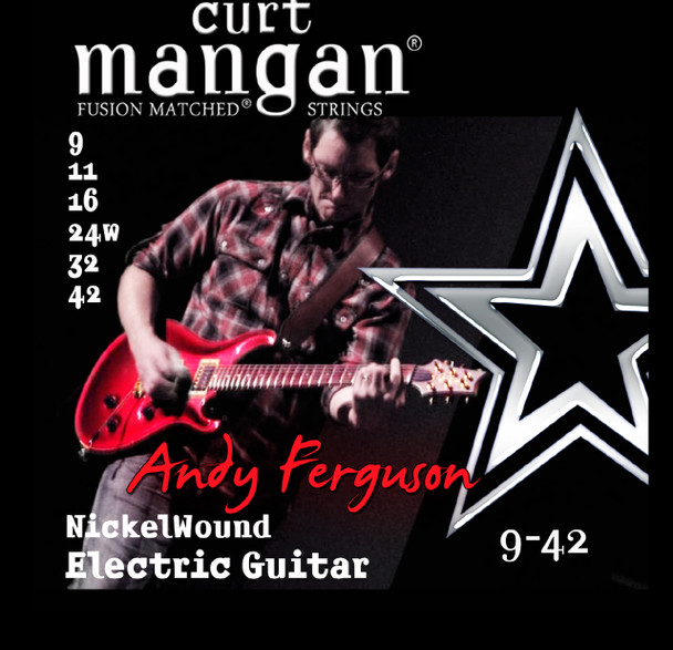 Andy Ferguson Signature Set 9-42 Nickel Wound Set PACK OF 3