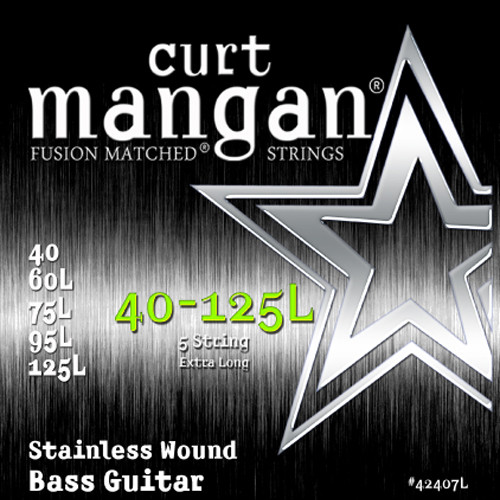 40-125L Stainless Wound Light 5-String Extra Long 35" Scale