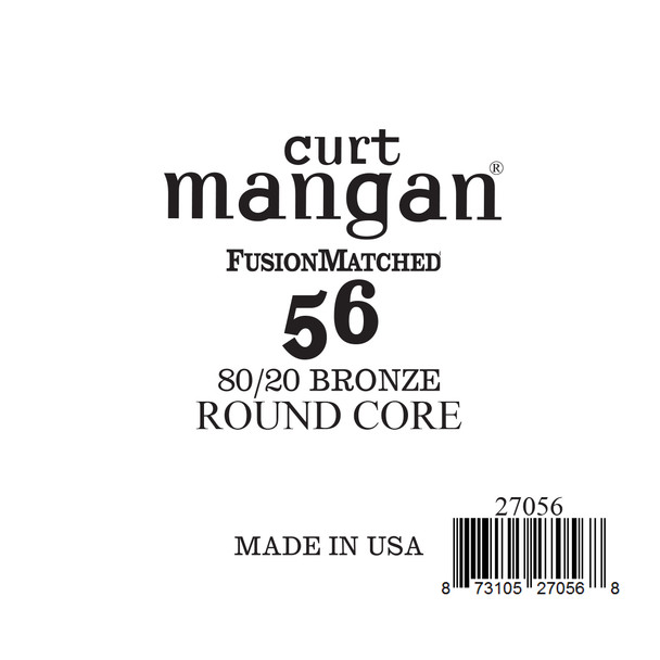 56 80/20 Bronze ROUND CORE Single String