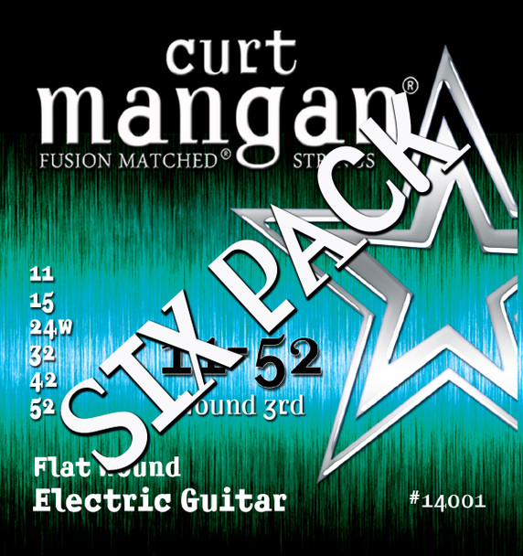 11-52 Stainless Flatwound SIX PACK