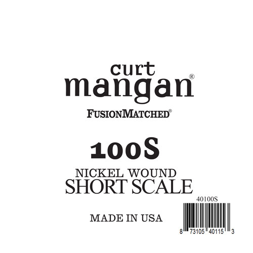 100 Nickel Plated Steel Bass Short Scale Single String