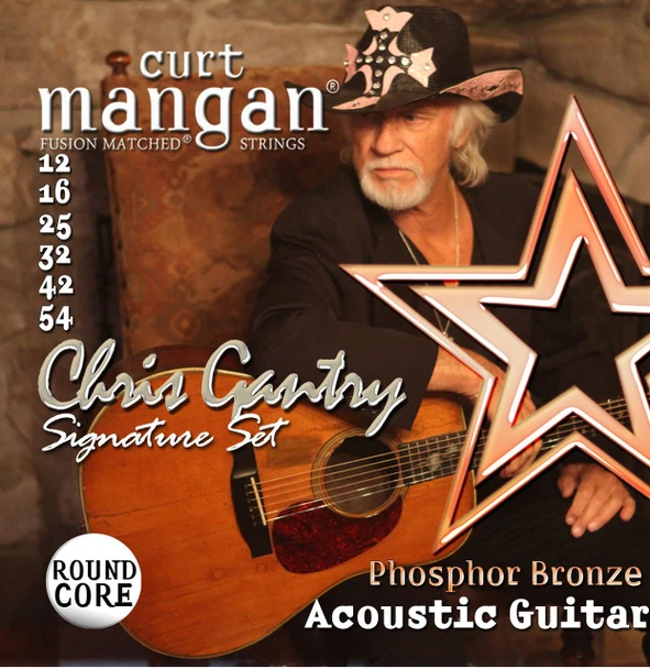 Chris Gantry 12-54 Custom Round Core Phosphor Bronze Sets