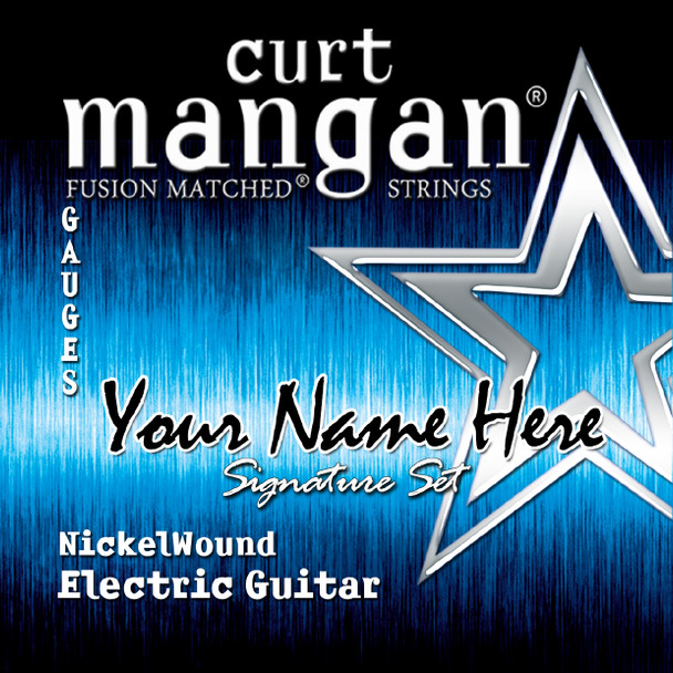 4 x Nickel Wound Custom Gauged String Sets for 6-String, 7-String or 8-String Electric Guitars.