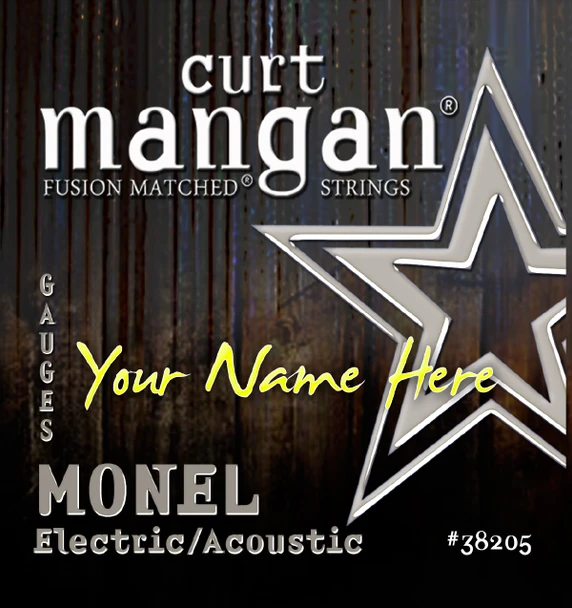 4 X MONEL HEX CORE Custom Gauged Electric/Acoustic Guitar String Sets