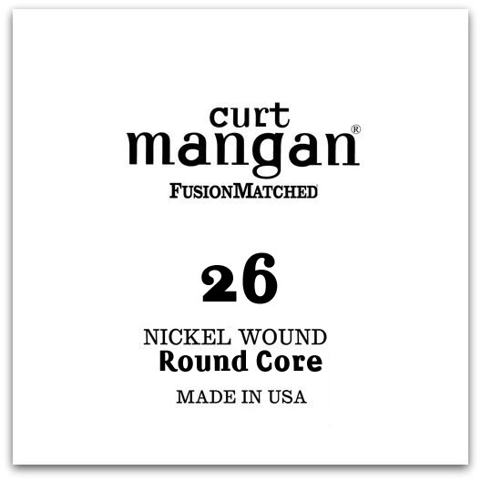 26 Nickel Plated Steel ROUND CORE Ball End Single String