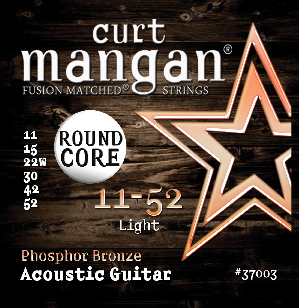 11-52 Round Core Phosphor Bronze - Curt Mangan Fusion Matched