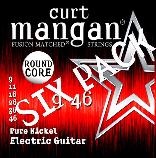 9-46 ROUND CORE PURE NICKEL SIX PACK - Curt Mangan Fusion Matched