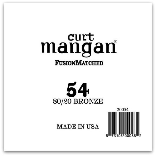 54 80/20 Bronze Single String - Curt Mangan Fusion Matched Guitar