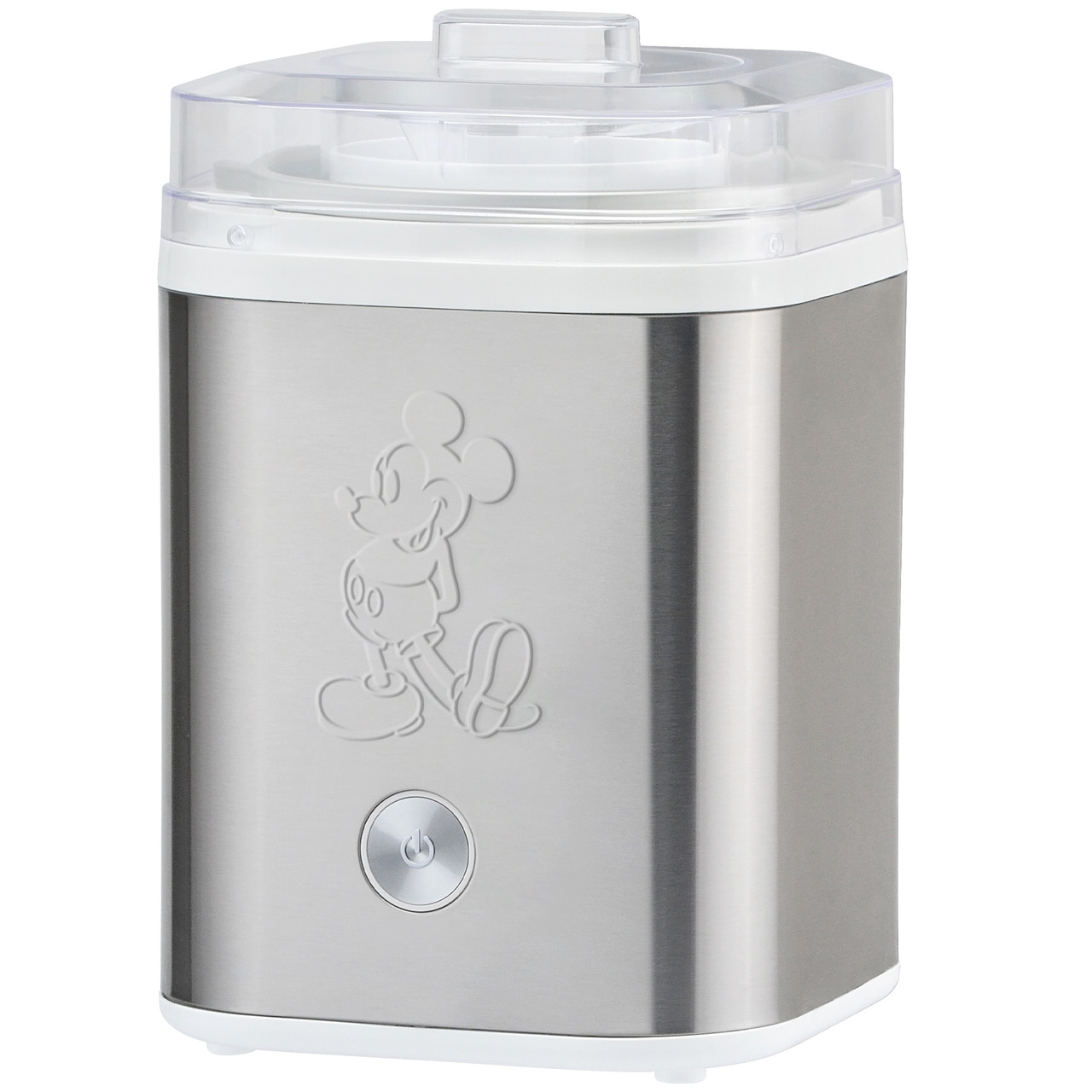 Disney DCM-800SS Mickey Mouse 2 Quart Electric Ice Cream Maker, Stainless Steel and White