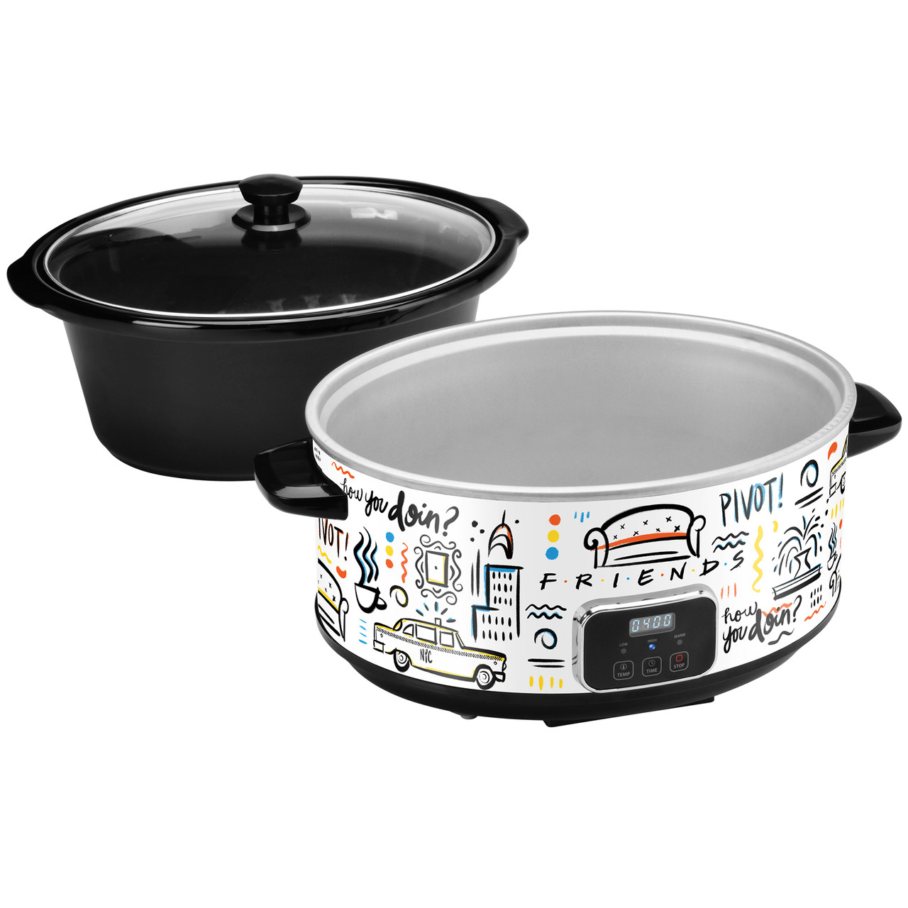 FRIENDS 7-Quart Digital Slow Cooker