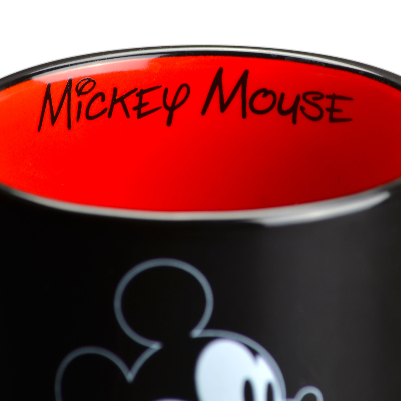 Disney, Dining, Disney Classic Mickey Mouse Coffee Tea Oz Ceramic Mug  Warmer Red Black