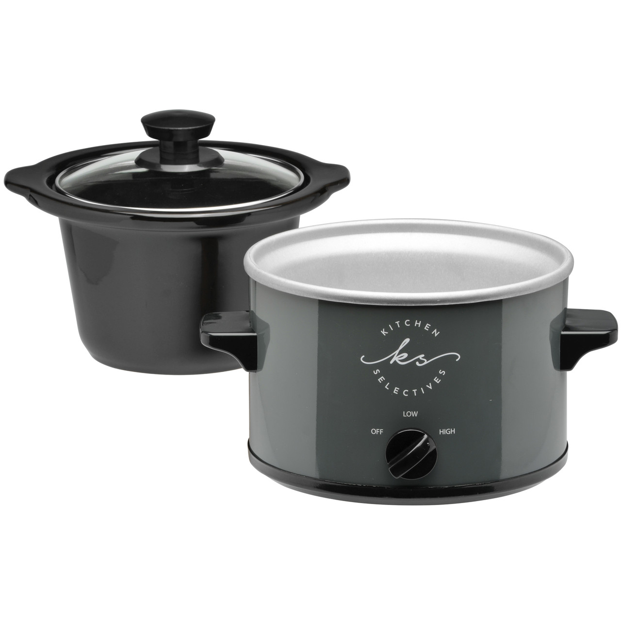 Rival 2 Quart Slow Black Cooker 