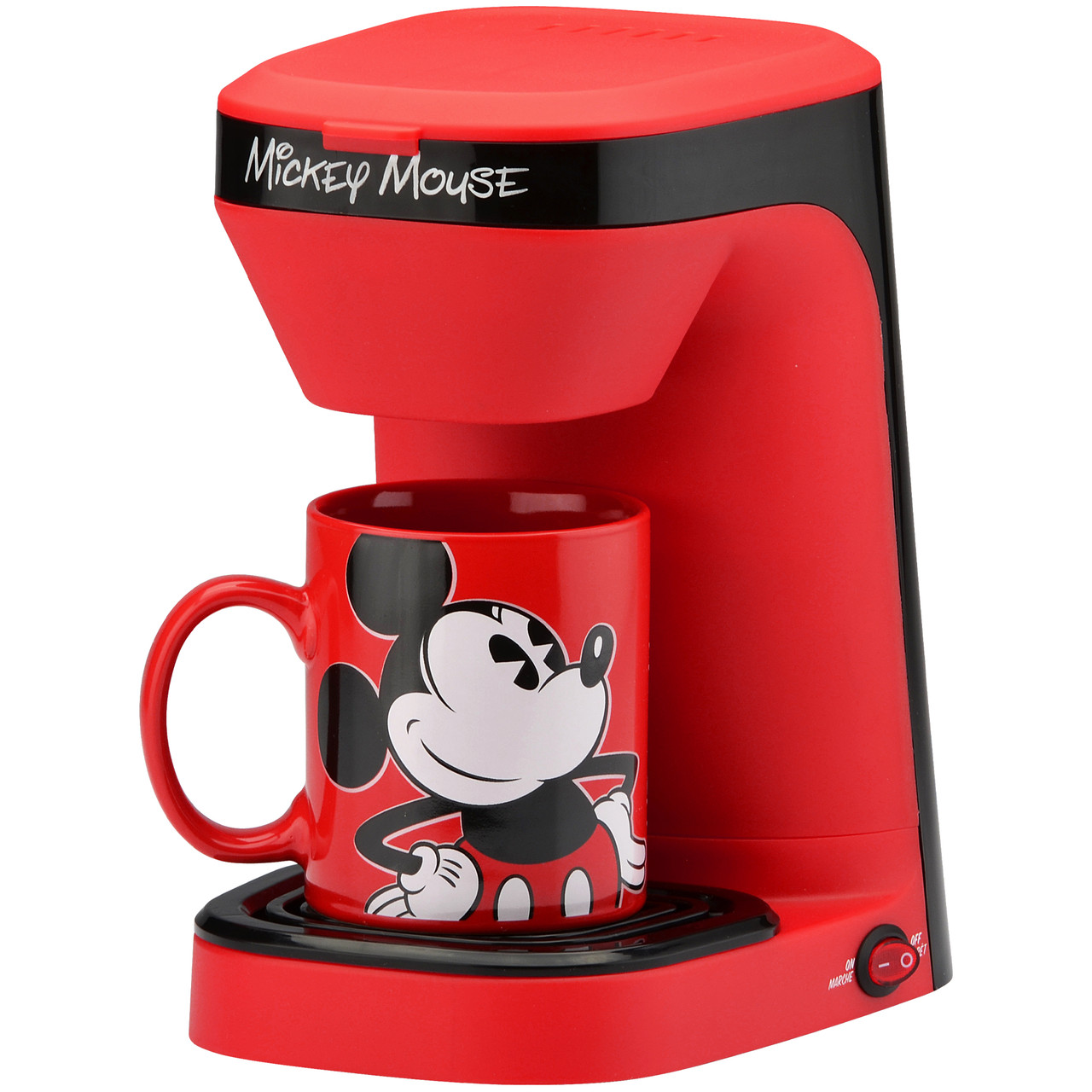 Mickey Mouse 1-Cup Coffee Maker with 12 Ounce Mug