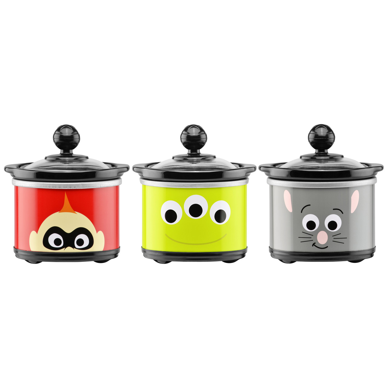 Disney Pixar Characters Mini Slow Cookers, 3-pack 