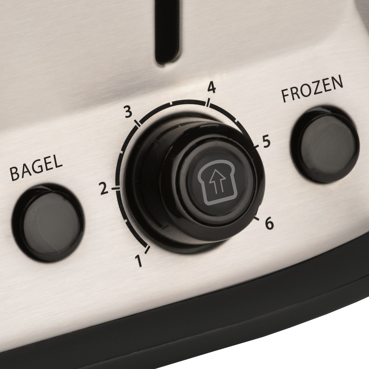 2-Slice Toaster Black with Stainless