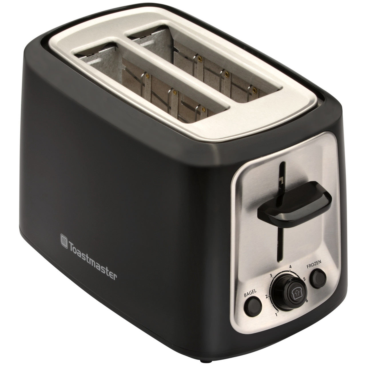 2-Slice Toaster Black with Stainless