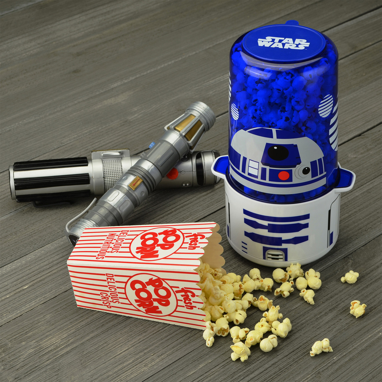 Uncanny Brands Star Wars R2D2 Popcorn Maker- Fully Operational