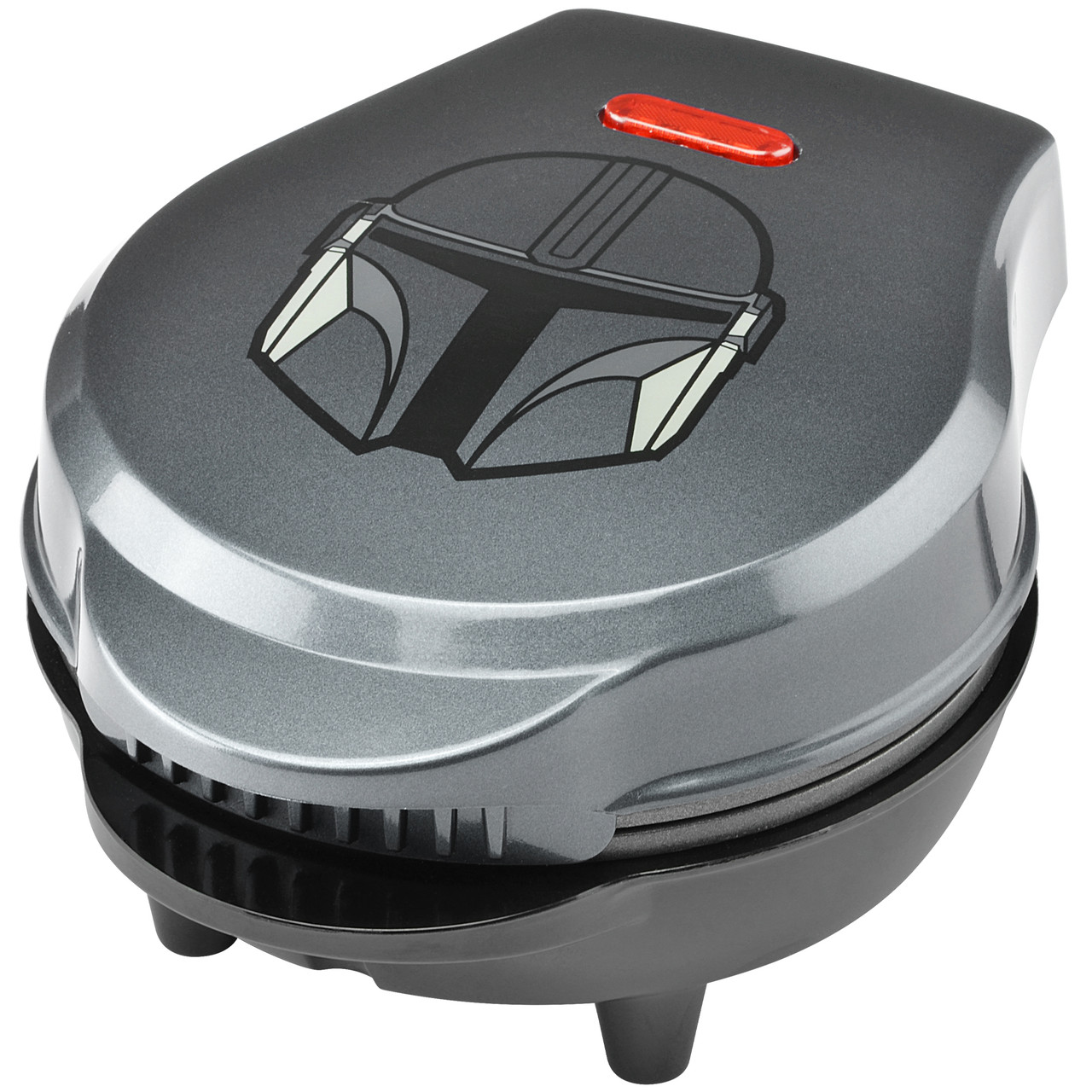 Star Wars The Mandalorian 4 inch Mini Waffle Maker, Silver