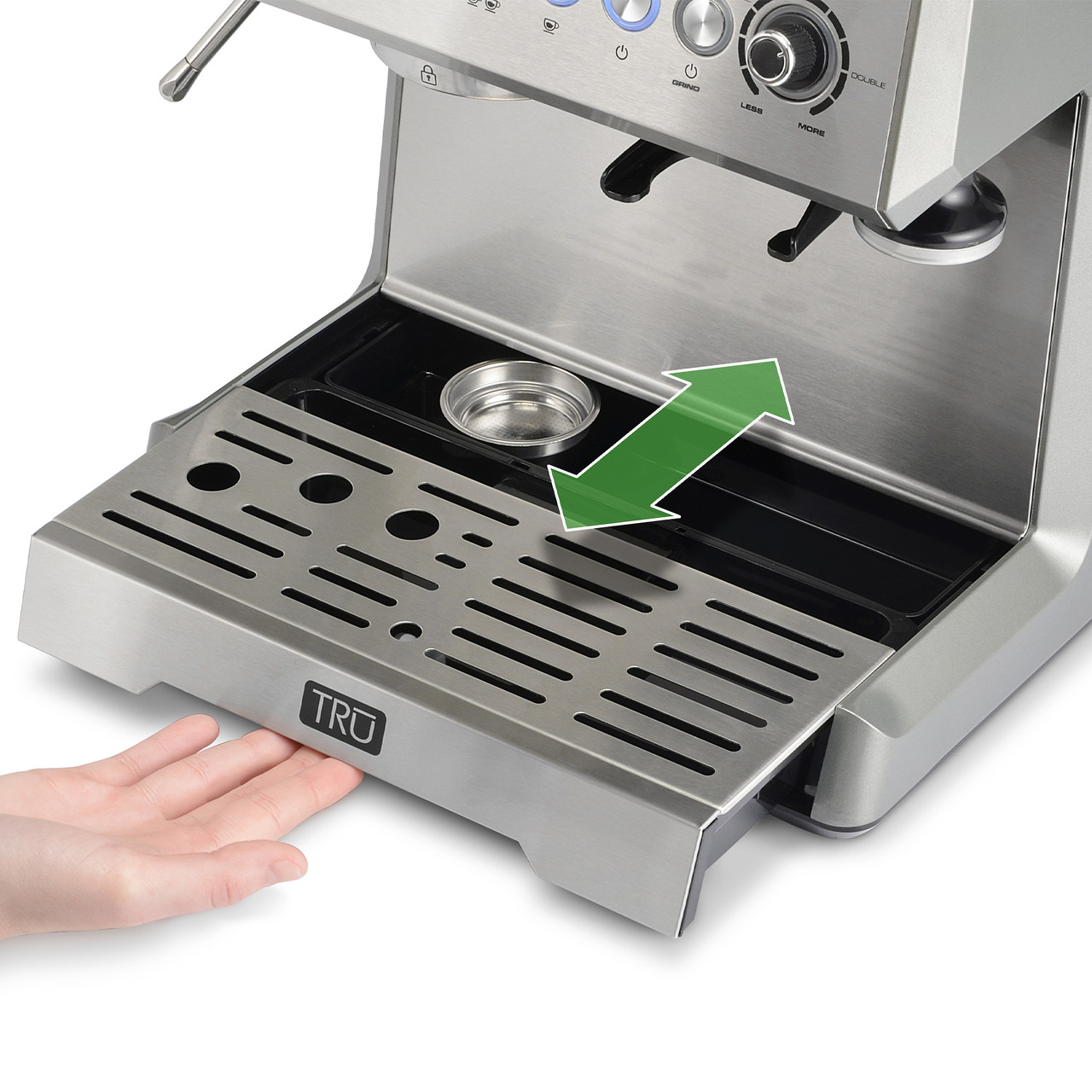 All-in-One Espresso Maker with Grinder and Steam Wand