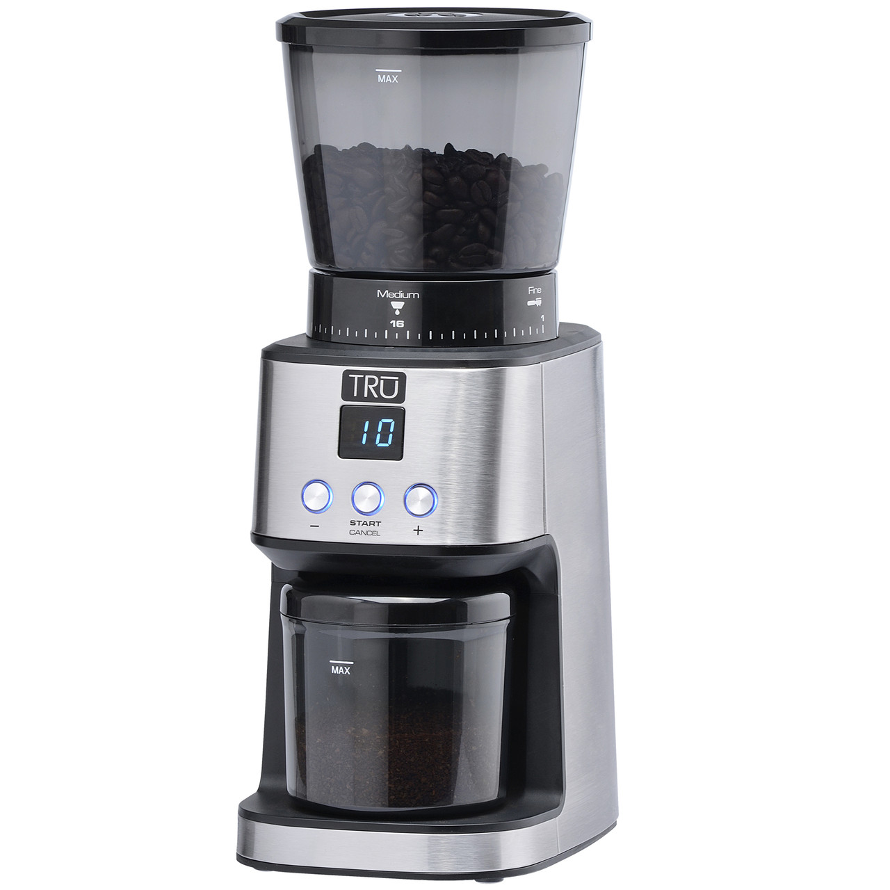 Electric Burr Coffee Grinder with 18 Grind Settings, Cleaning