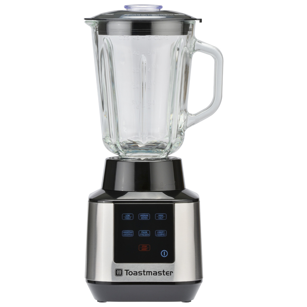 Toastmaster Personal Blender 15oz Capacity Stainless Steel Blades One Touch