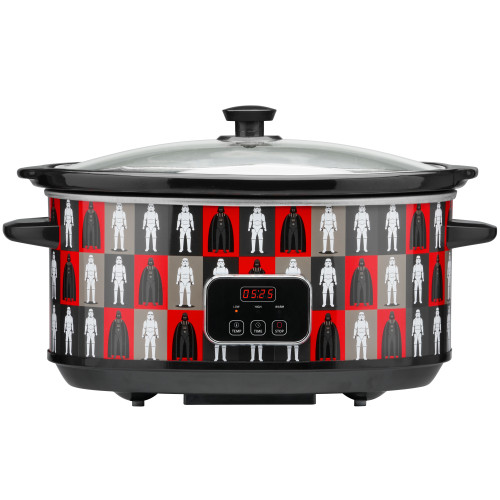 Toastmaster 4-Quart Digital Slow Cooker with Locking Lid, Red