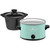 Kitchen Selectives 1½ quart round color series slow cooker mint green with removable insert SC-15MG Select Brands