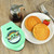 Star Wars The Child 4" mini waffle maker lifestyle image with waffles and syrup LSW-46C Select Brands