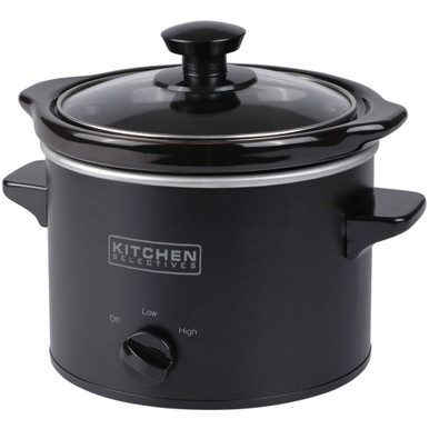 Kitchen Selectives 502PB Slow Cooker 5 Quart Oval Lid