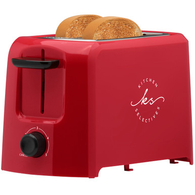 Kitchen Selectives Coffee Maker and Toaster Bundle in Red and Black