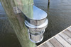 chrome shielded nautical dock sconce light