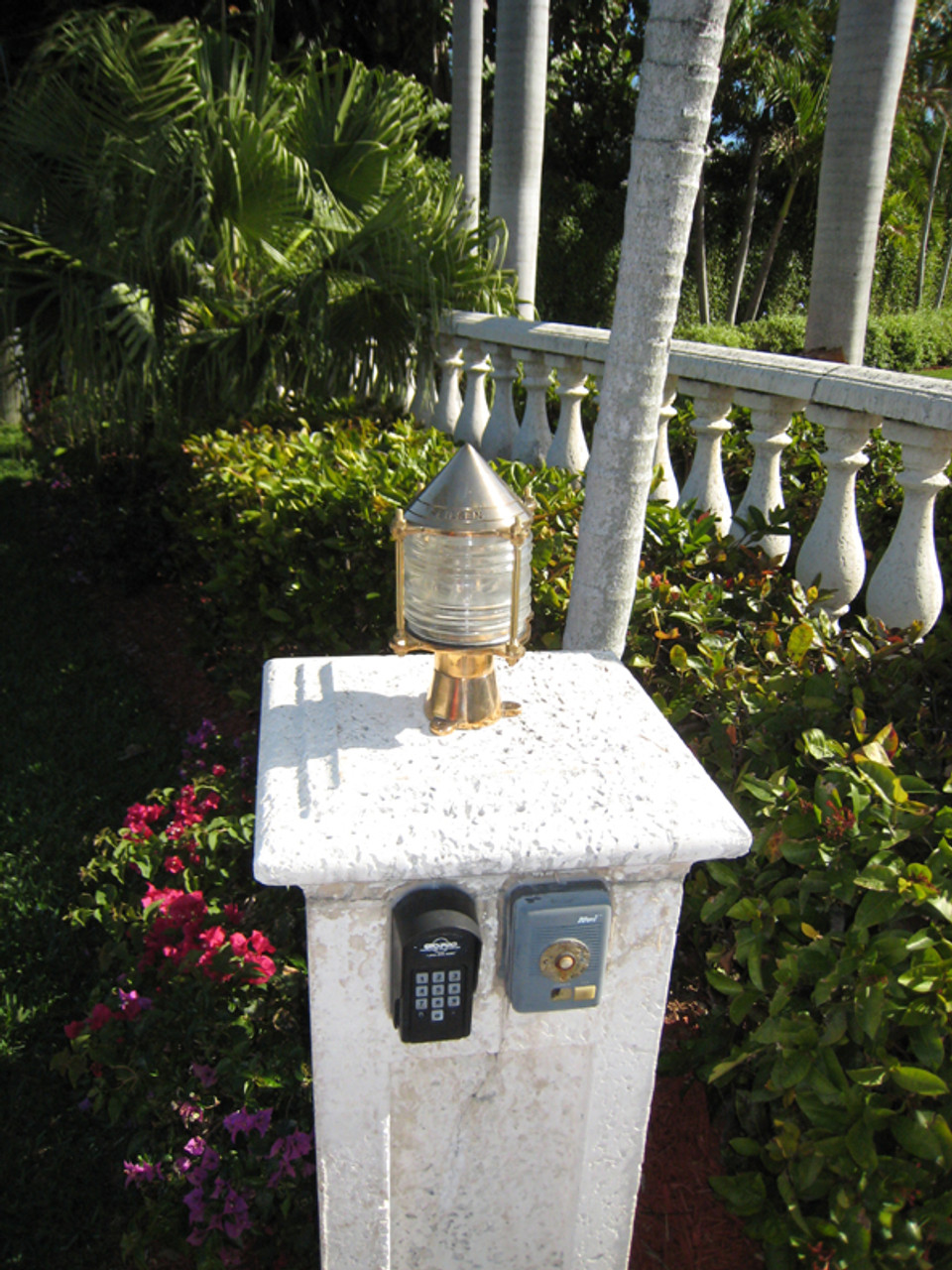 key west style nautical piling and pier light