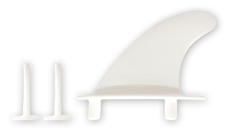 Softboard Small Fin (White) + 2x Screws