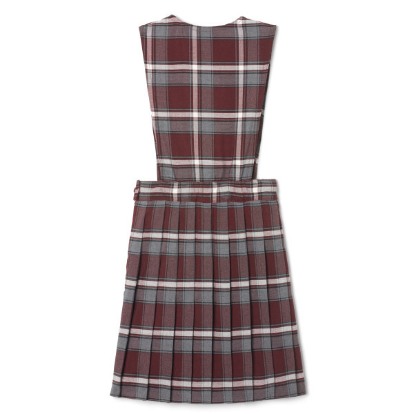 BURGUNDY PLAID JUMPER