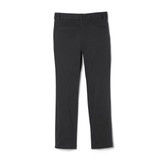 French Toast Girl Adjustable Waist Stretch Twill Straight Leg Pants - Black