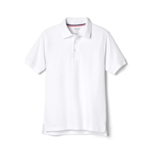 French Toast Boy White Short Sleeve Pique Polo French Toast Boy White Short Sleeve Pique Polo
