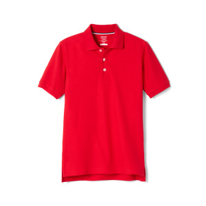 French Toast Boy Red Short Sleeve Pique Polo