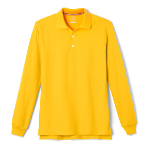 French Toast Boy Gold Long Sleeve Pique Polo French Toast Boy Gold Long Sleeve Pique Polo