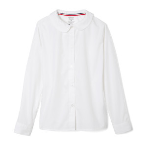 French Toast Girl White Long Sleeve Peter Pan Collar Blouse French Toast Girl White Long Sleeve Peter Pan Collar Blouse