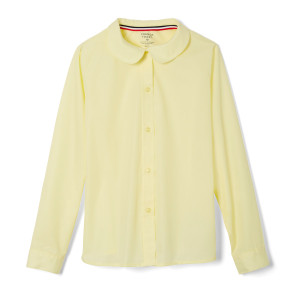 French Toast Girl Yellow Long Sleeve Peter Pan Collar Blouse French Toast Girl Yellow Long Sleeve Peter Pan Collar Blouse