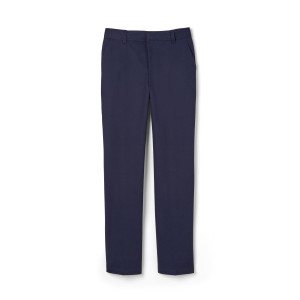 French Toast Boy Adjustable Waist Relaxed Fit Twill Husky Pants - Navy French Toast Boy Adjustable Waist Relaxed Fit Twill Husky Pants - Navy