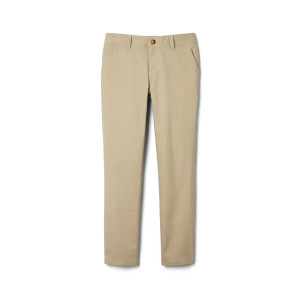 French Toast Girl Adjustable Waist Straight Leg Pants - Khaki