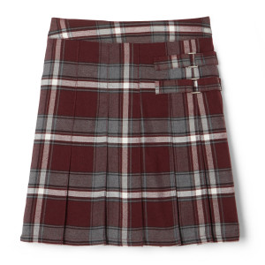 FRENCH TOAST PLAID SKORT - BURGUNDY FRENCH TOAST PLAID SKORT - BURGUNDY