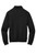 BLACK 1/4 ZIP SWEATER W/ ACCION ACADEMY PRINTED LOGO