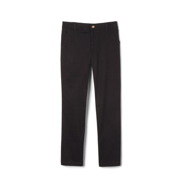 French Toast Women Stretch Twill Straight Pants - Black
