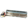 Blower pictured in vertical air discharge orientation